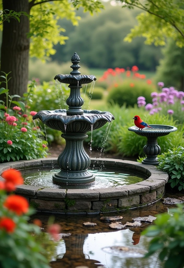 10 Cozy Gardening Tips to Enrich Your Soul and Space! - 5. Add a Water Feature