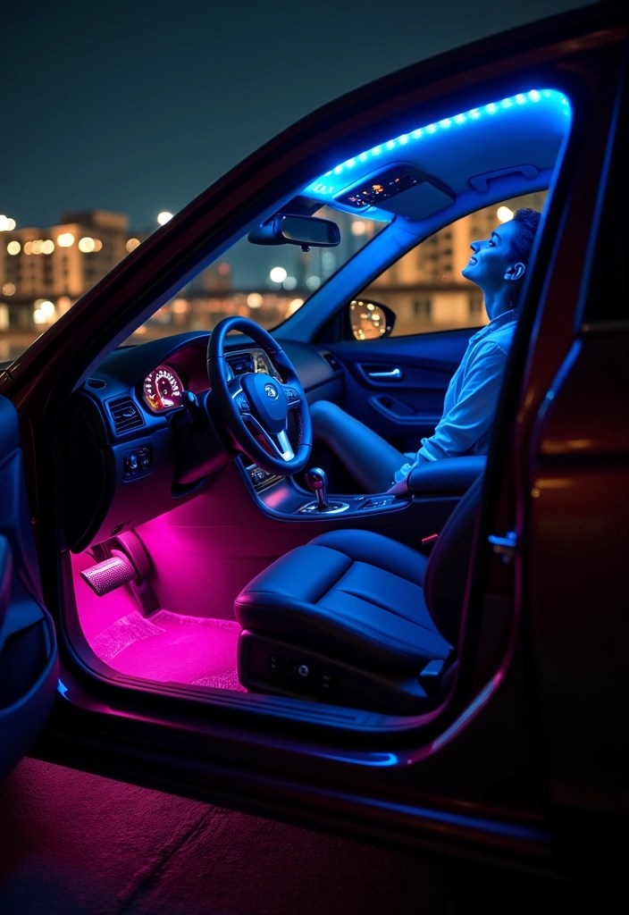 8 Auto Tech Enhancements You Can Do Yourself (Transform Your Drive Today!) - 2. Install LED Ambient Lighting