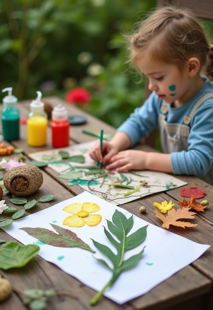 10 Fun Garden Crafts for Kids That'll Make You Their Favorite Parent (Try #3 Today!) - 4. Nature Art