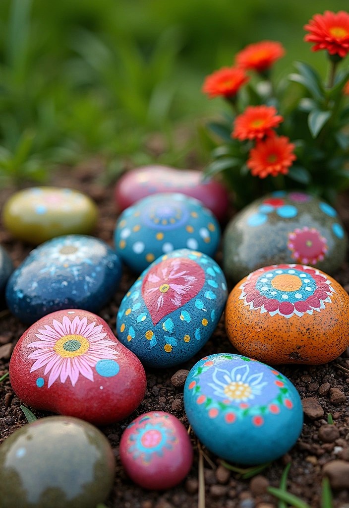 10 Fun Garden Crafts for Kids That'll Make You Their Favorite Parent (Try #3 Today!) - 8. Painted Rocks