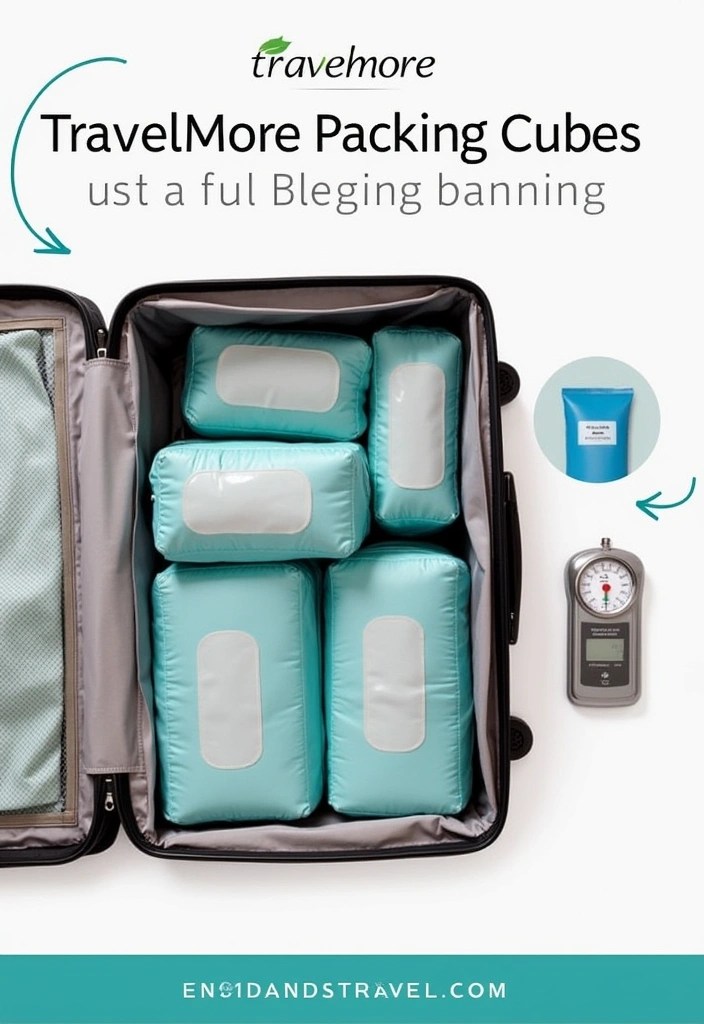 10 Life-Changing Packing Cube Sets on Amazon That Will Transform Your Travel Game! - 8. TravelMore Packing Cubes: Extra Space for Less