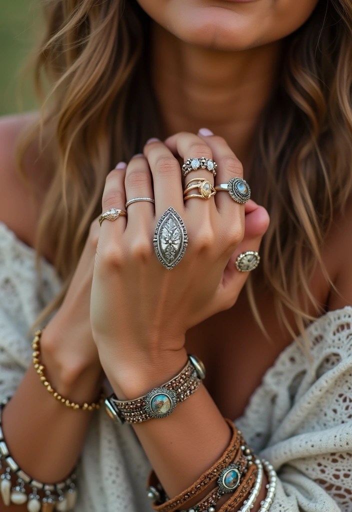 10 Must-Have Moto Boho Fashion Pieces That Will Elevate Your Style Game! - 10. Boho-Inspired Jewelry