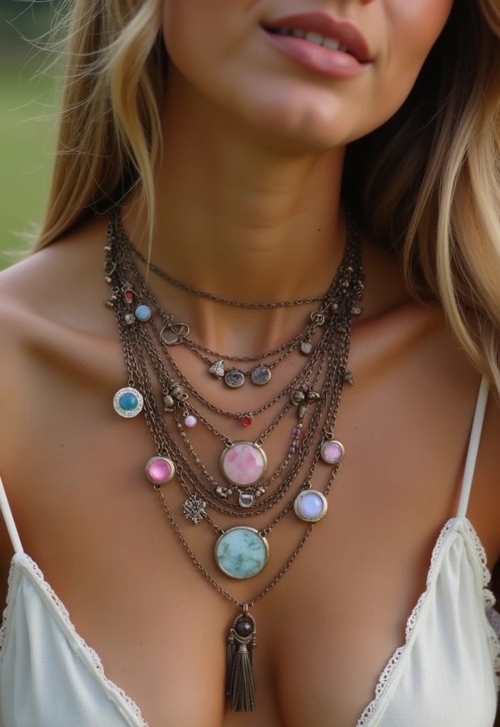 10 Must-Have Moto Boho Fashion Pieces That Will Elevate Your Style Game! - 5. Layered Necklaces