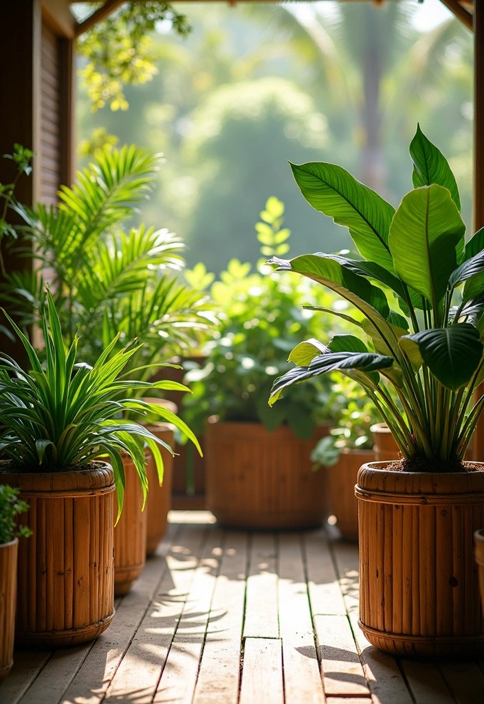 12 Bamboo Accents for a Tropical Home Decor Look That Will Leave You Breathless! - 7. Bamboo Planters