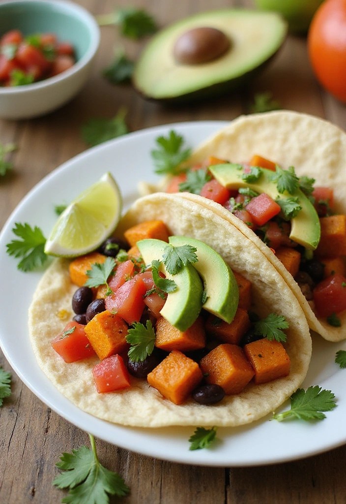 12 Healthy Easy Dinner Recipes That Are Deliciously Simple (You Won't Believe #5!) - 8. Sweet Potato and Black Bean Tacos