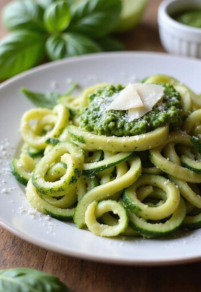 12 Healthy Easy Dinner Recipes That Are Deliciously Simple (You Won't Believe #5!) - 9. Zucchini Noodles with Pesto