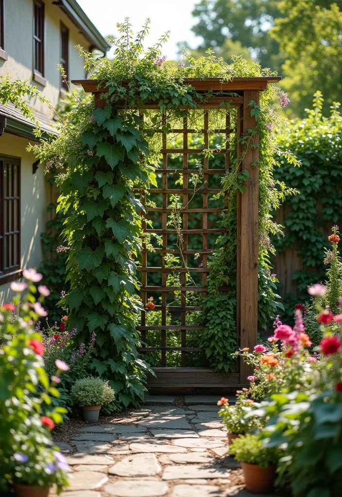 13 Amazing Vertical Garden Ideas That Make Any Space Feel Lush and Green! - 10. Vertical Garden with Trellis