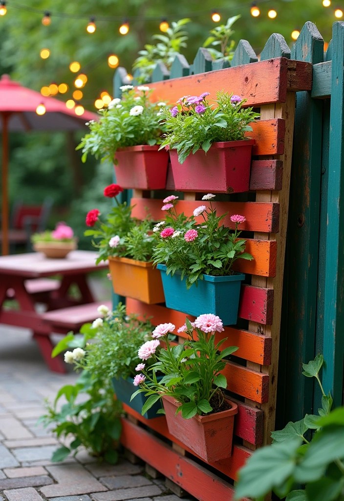 13 Amazing Vertical Garden Ideas That Make Any Space Feel Lush and Green! - 11. Vertical Garden with Pallet and Planters