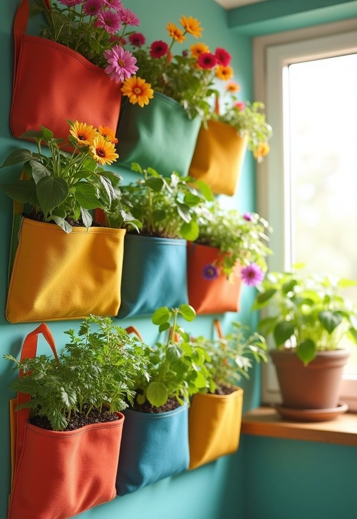 13 Amazing Vertical Garden Ideas That Make Any Space Feel Lush and Green! - 8. DIY Vertical Garden Pocket Planters