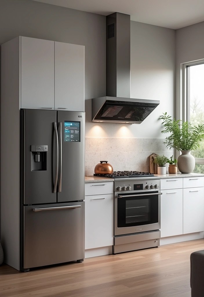 14 Functional Kitchen Layouts That Make Small Spaces Feel Huge! - 8. Smart Appliances: Tech-Savvy Cooking