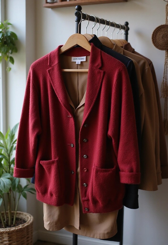 20 Cherry Red Fashion Inspirations That Will Ignite Your Creativity! - 12. Cherry Red Layering Pieces