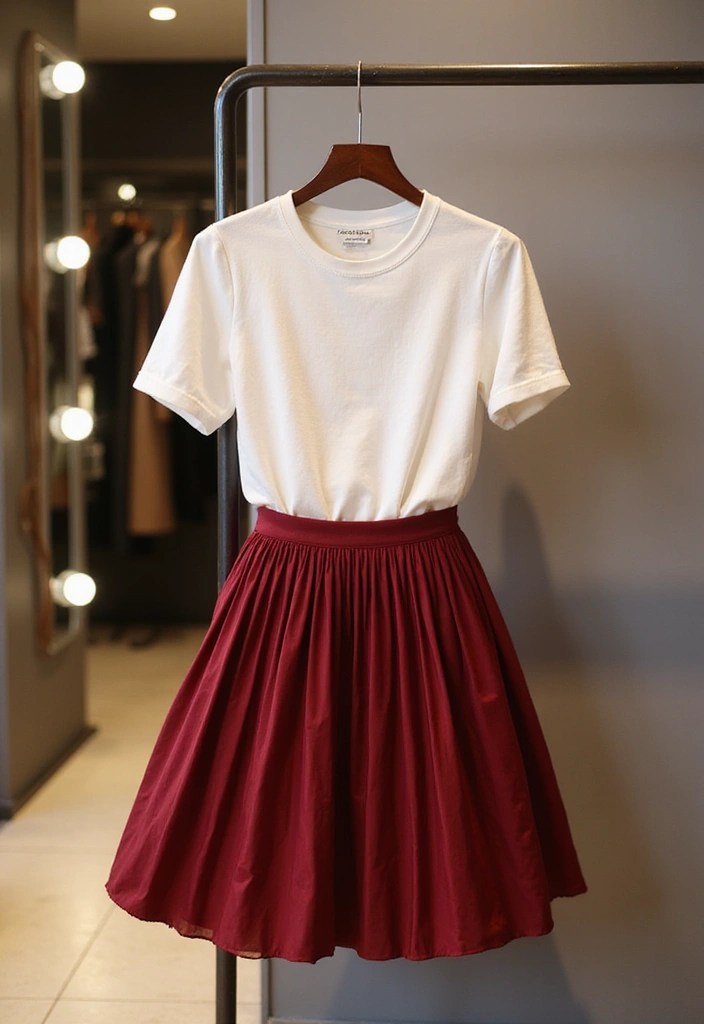 20 Cherry Red Fashion Inspirations That Will Ignite Your Creativity! - 5. Playful Cherry Red Skirts