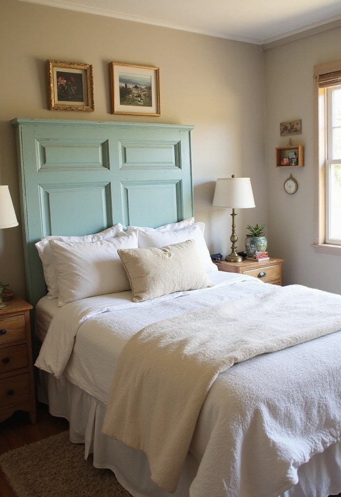 20 Upcycled Decor Ideas That Are So Stylish, You'll Want to Make Them All! - 17. Upcycled Door Headboard