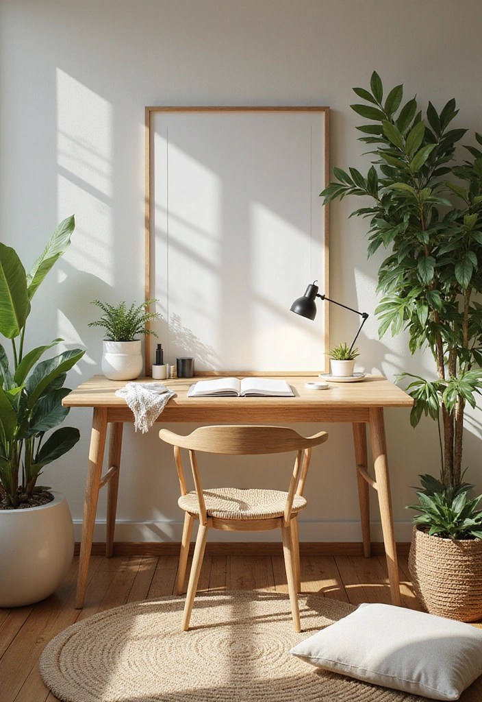 10 Cozy & Aesthetic Home Office Setups That’ll Make You Never Want to Leave! - 8. The Calm Zen Den