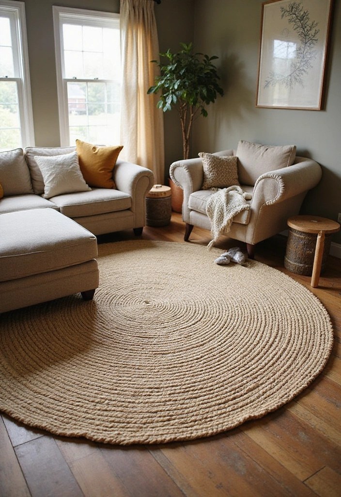 25 Rustic Cottagecore DIYs That Will Make Your Home Feel Like a Cozy Retreat! - 11. Natural Fiber Rugs
