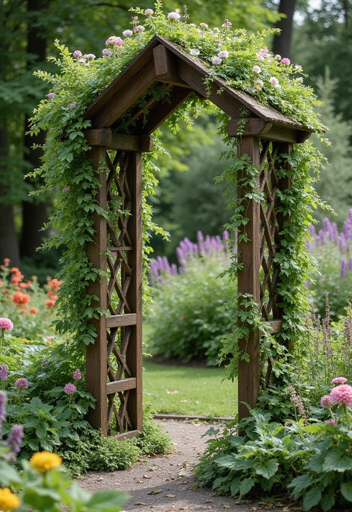 25 Rustic Cottagecore DIYs That Will Make Your Home Feel Like a Cozy Retreat! - 13. Garden Trellis