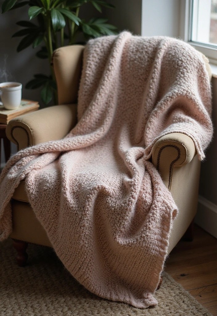 25 Rustic Cottagecore DIYs That Will Make Your Home Feel Like a Cozy Retreat! - 9. Cozy Knitted Blankets
